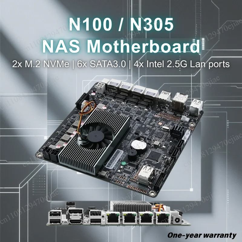 N100 6-Bay NAS-Motherboard Min – Nas Motherboard N100 6 Sata Bewertung und Preis