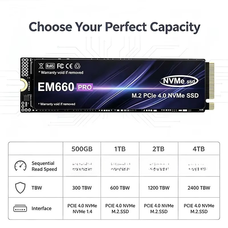 EM660 M.2 NVMe PCIe 4.0 SSD 50 – M.2 Nvme 4Tb Pcie 4.0 Ssd Bewertung und Preis